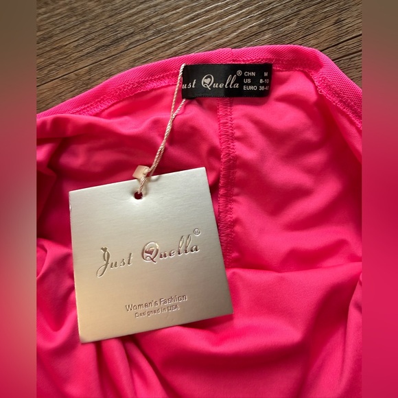 Vibrant Strapless Pink Dress - Picture 4 of 5